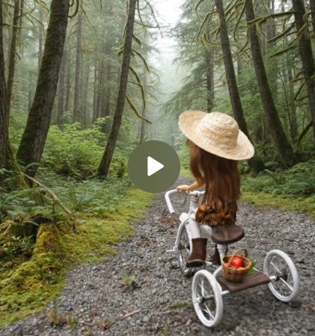 【音量注意】森と自転車【動画】